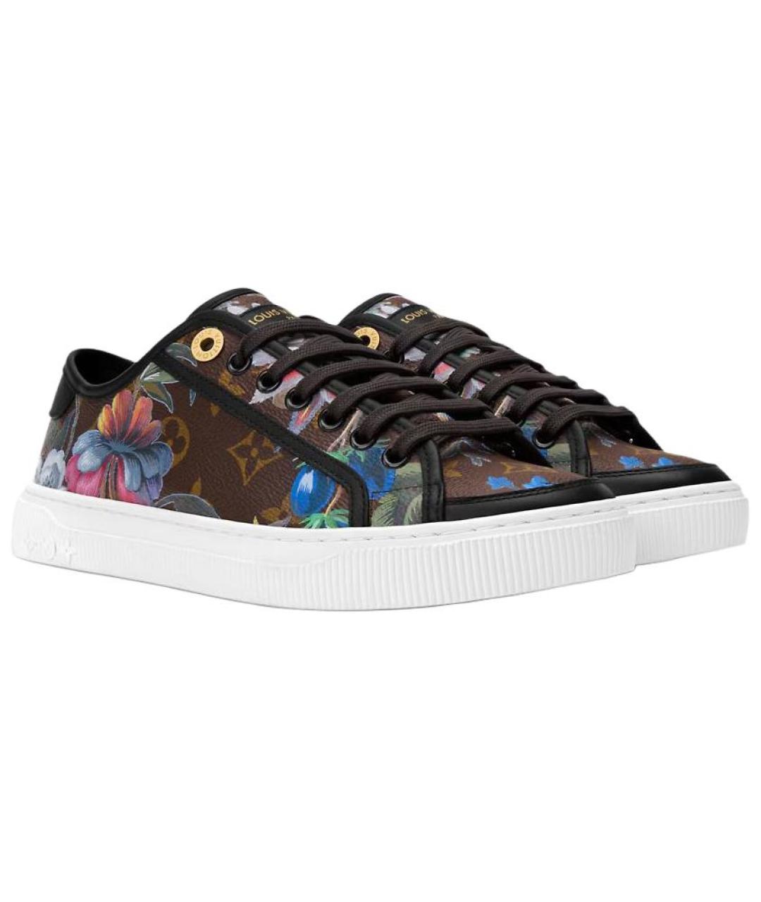 LOUIS VUITTON Мульти кожаные кеды, фото 3