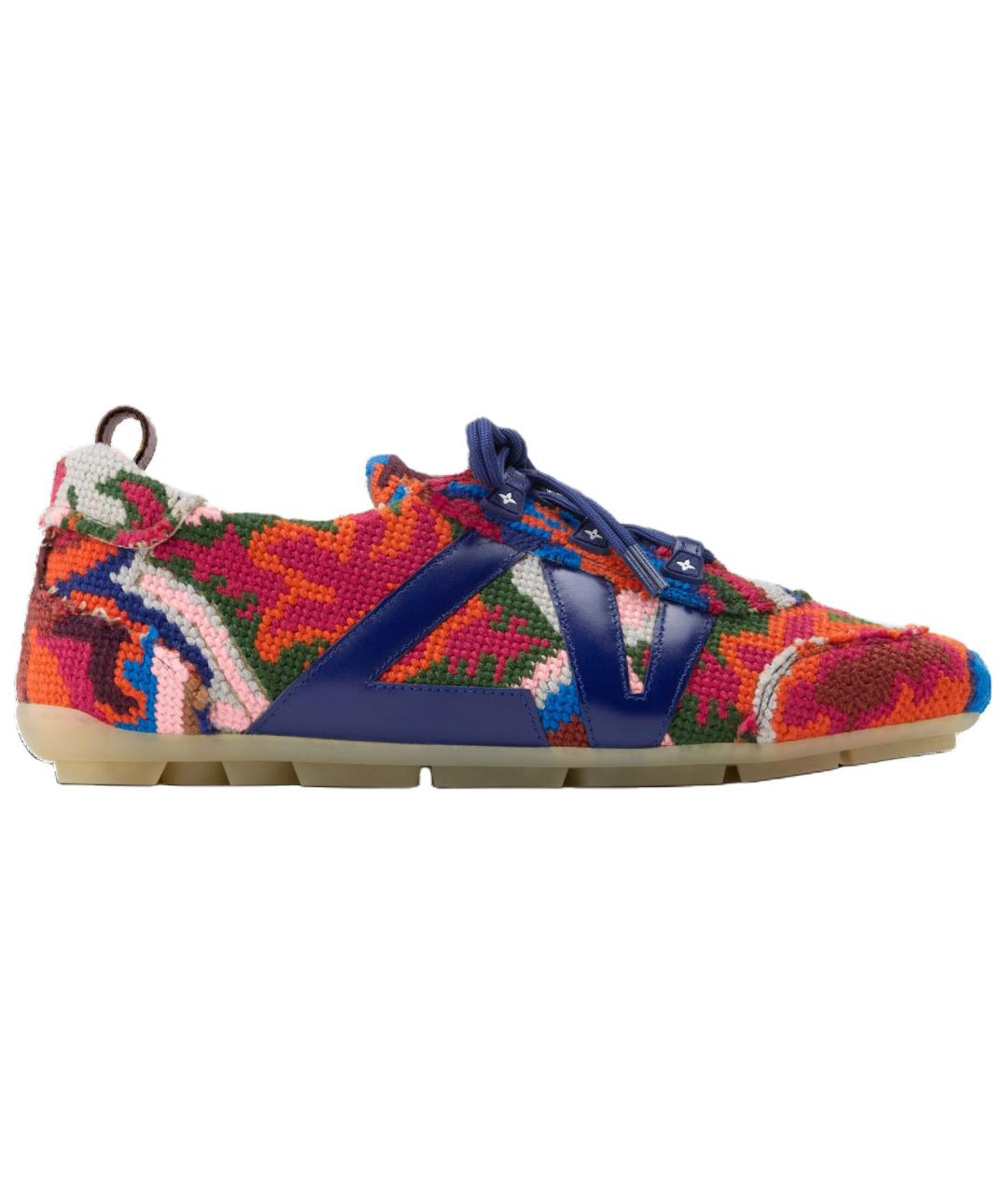 LOUIS VUITTON Мульти текстильные кроссовки, фото 6