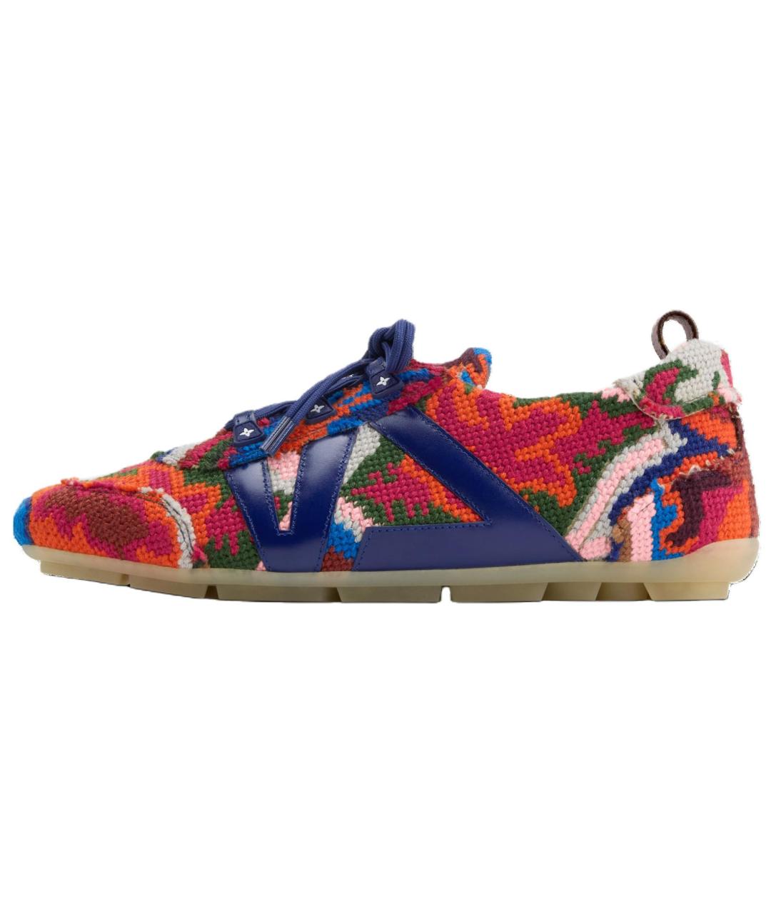 LOUIS VUITTON Мульти текстильные кроссовки, фото 2