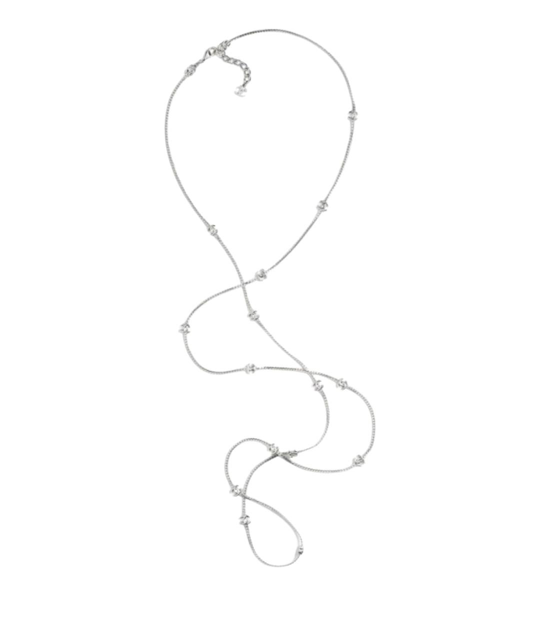 CHANEL Серебряная металлическая цепочка, фото 1