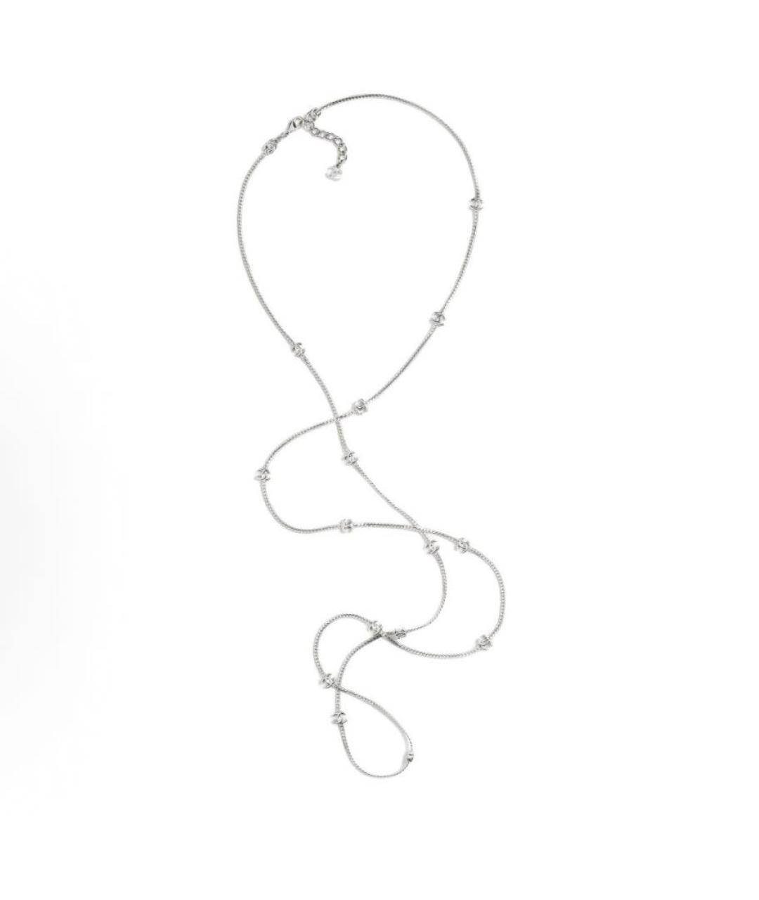 CHANEL Серебряная металлическая цепочка, фото 9