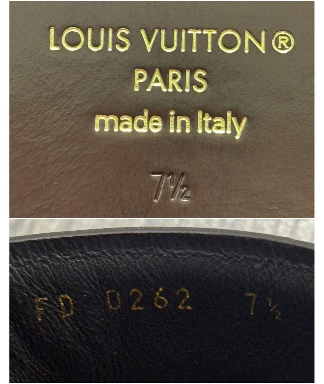 LOUIS VUITTON Коричневые шлепанцы, фото 8