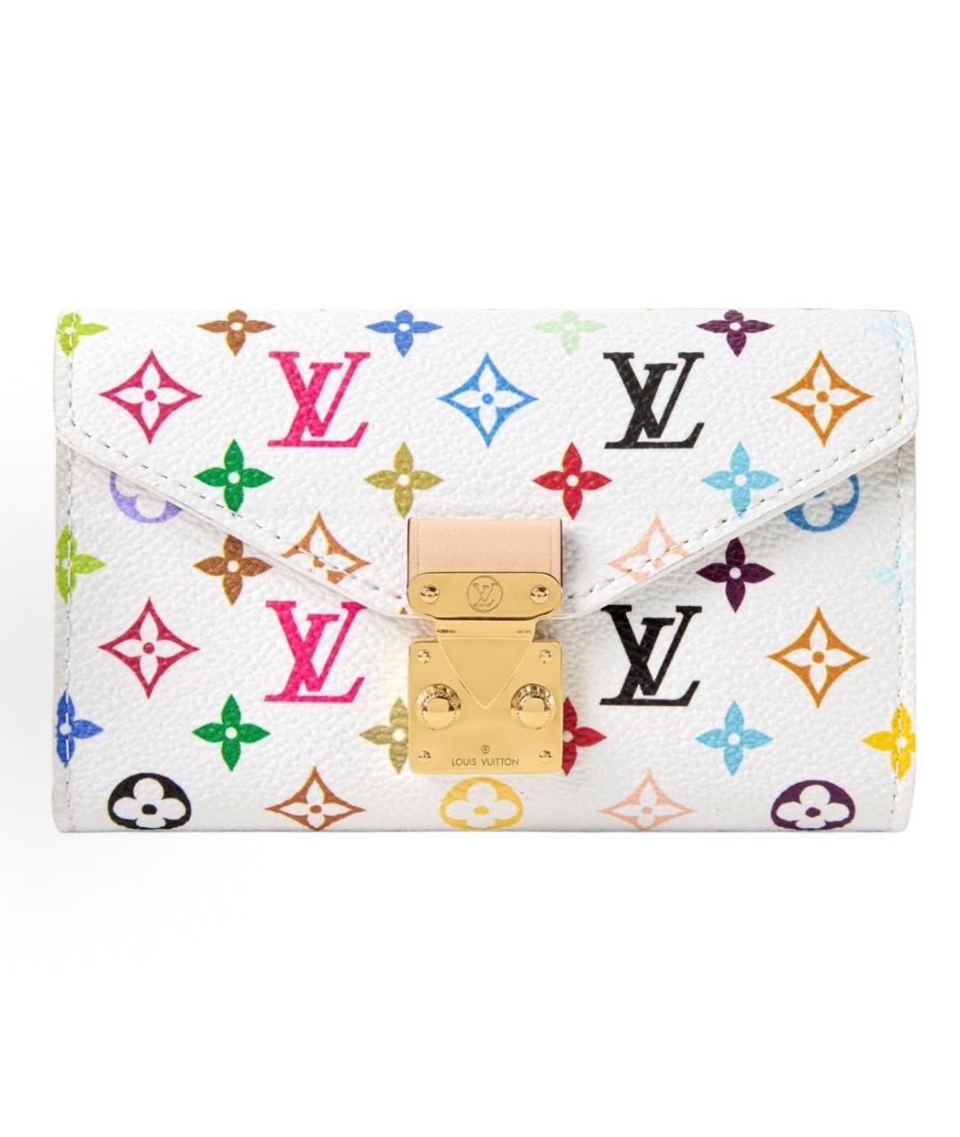 LOUIS VUITTON Белая кожаная сумка через плечо, фото 7