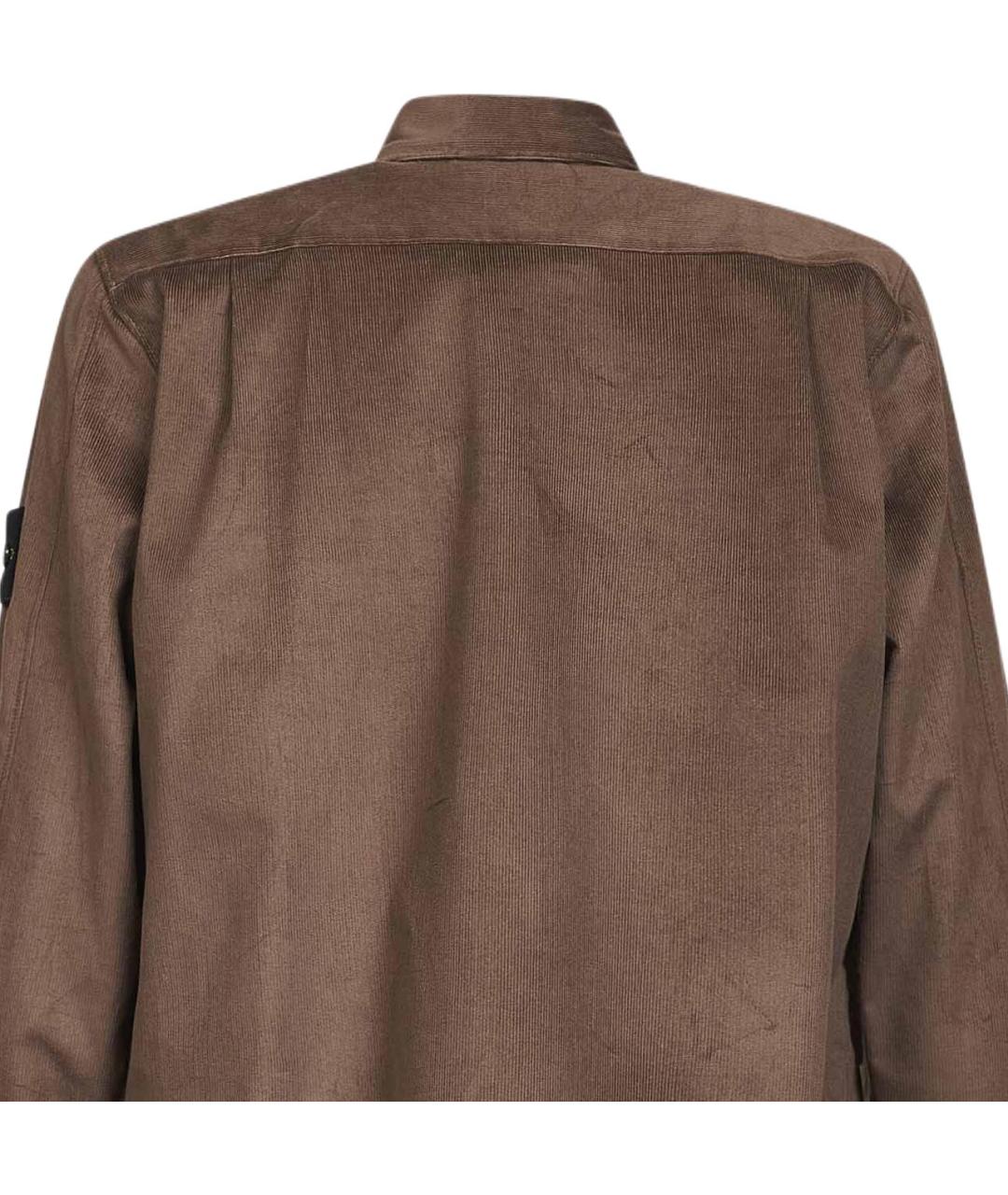 STONE ISLAND Коричневая кэжуал рубашка, фото 3