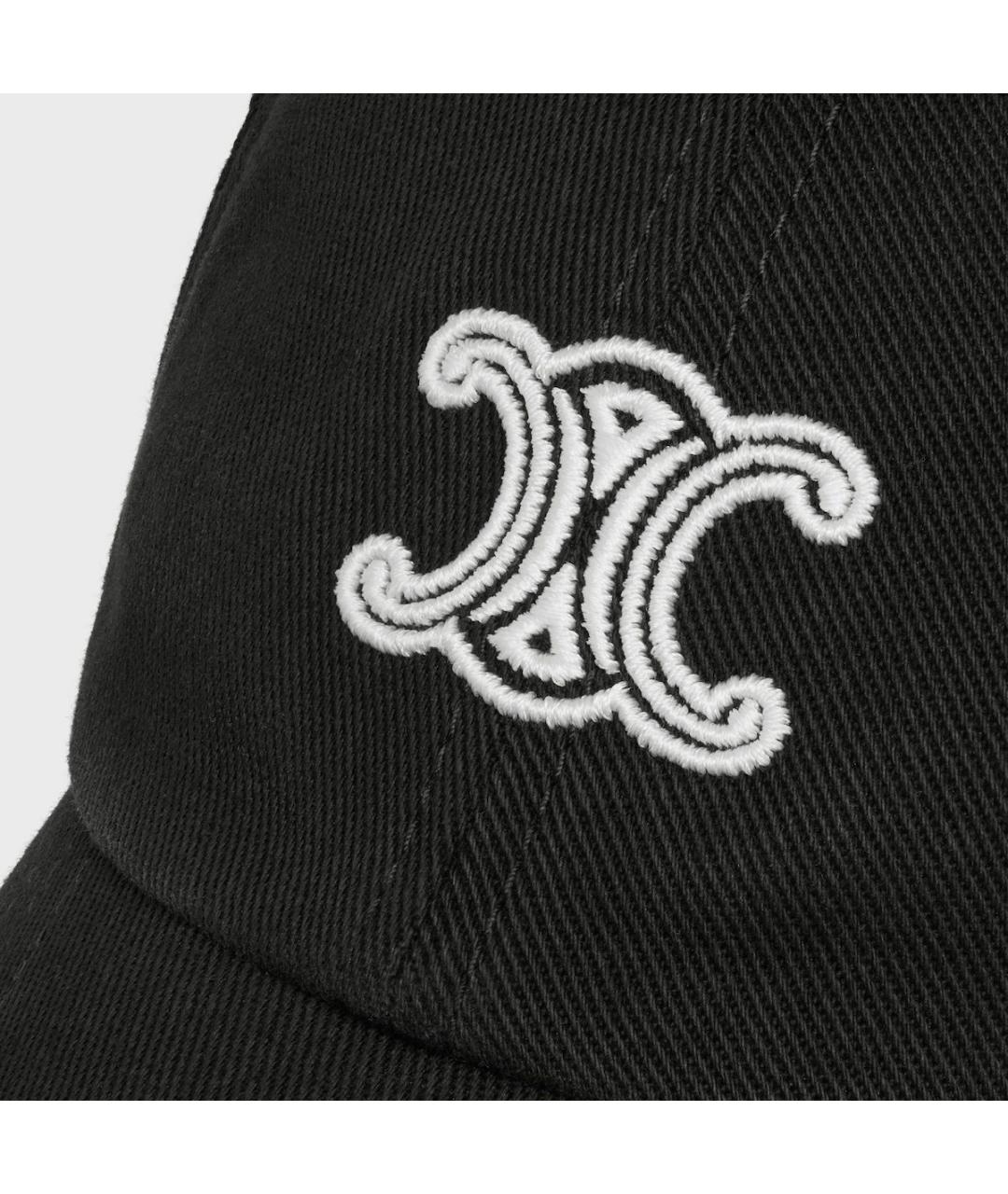 CELINE Черная хлопковая кепка/бейсболка, фото 5
