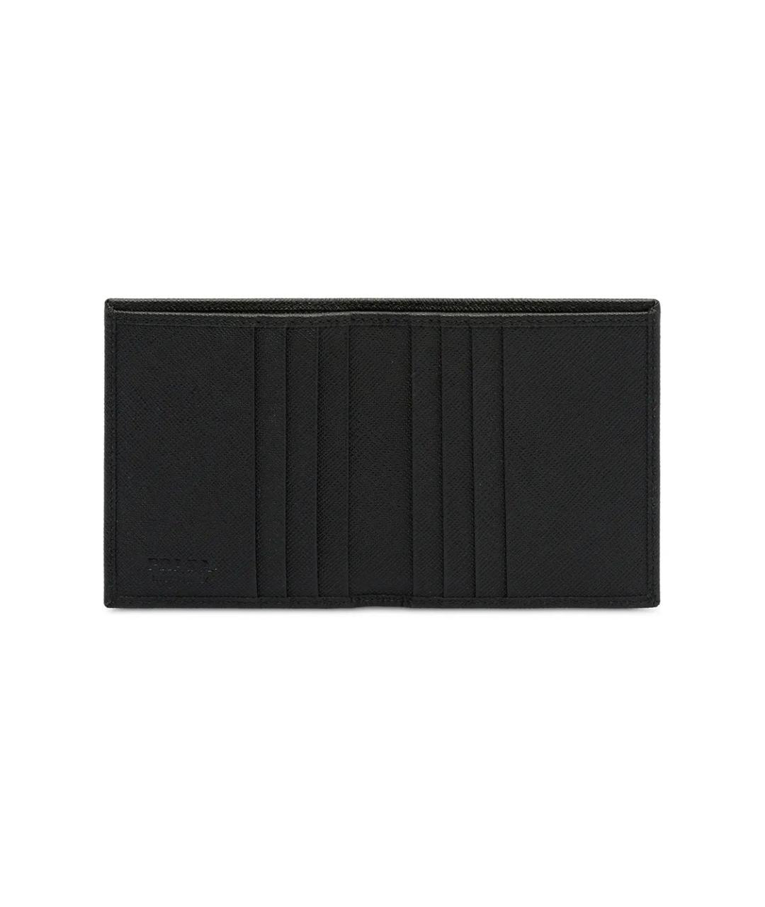 PRADA Черный кожаный кошелек, фото 3