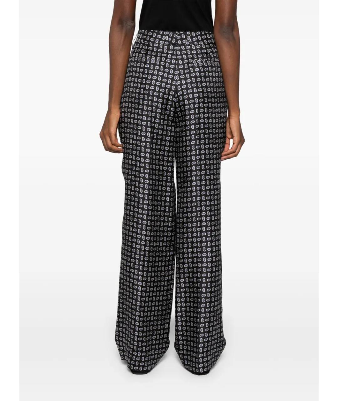 PRADA Мульти шелковые прямые брюки, фото 4