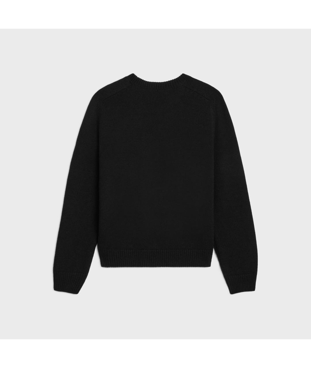 CELINE Черный шерстяной джемпер / свитер, фото 2