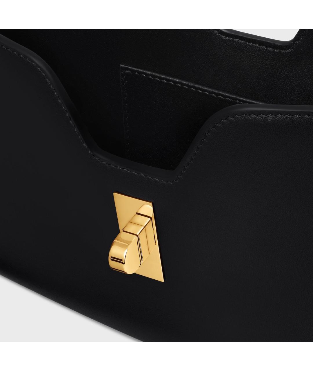 CELINE Черная кожаная сумка через плечо, фото 4