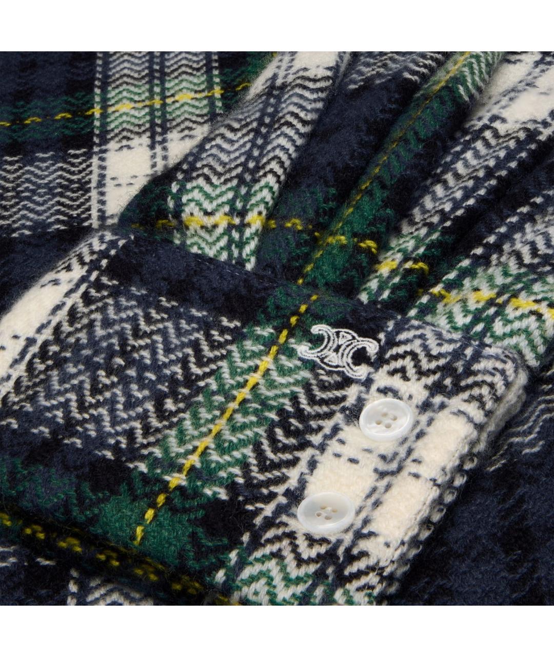 CELINE Мульти кашемировая рубашка, фото 4