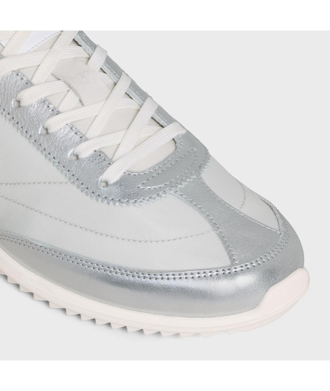 CELINE Серые кожаные кроссовки, фото 4