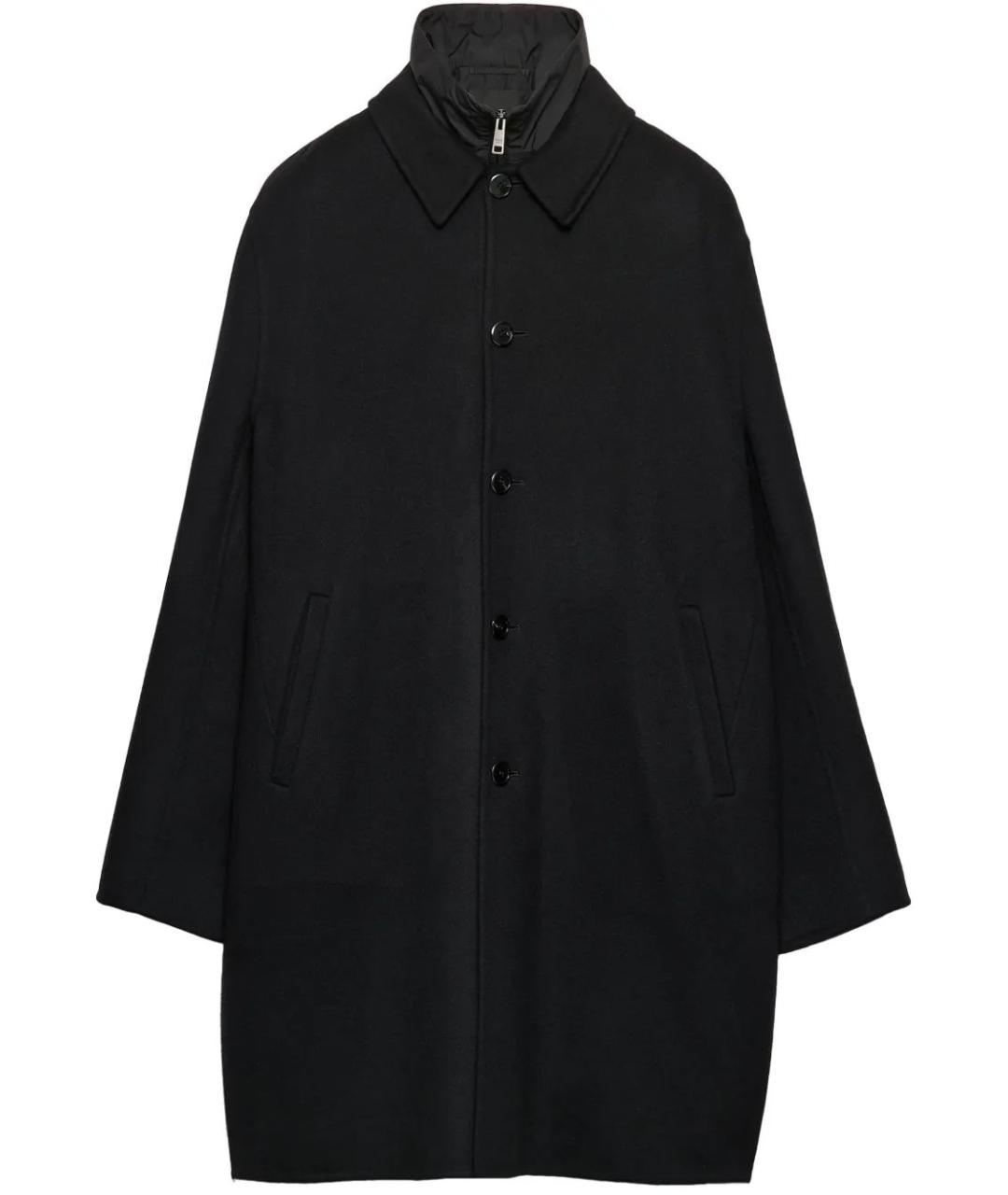 PRADA Черное кашемировое пальто, фото 1