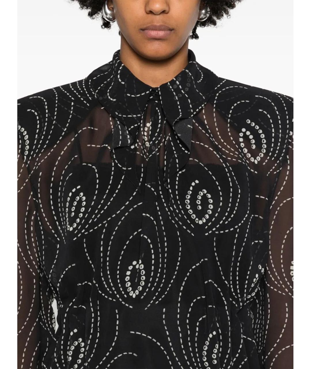 PRADA Черное полиамидовое повседневное платье, фото 5