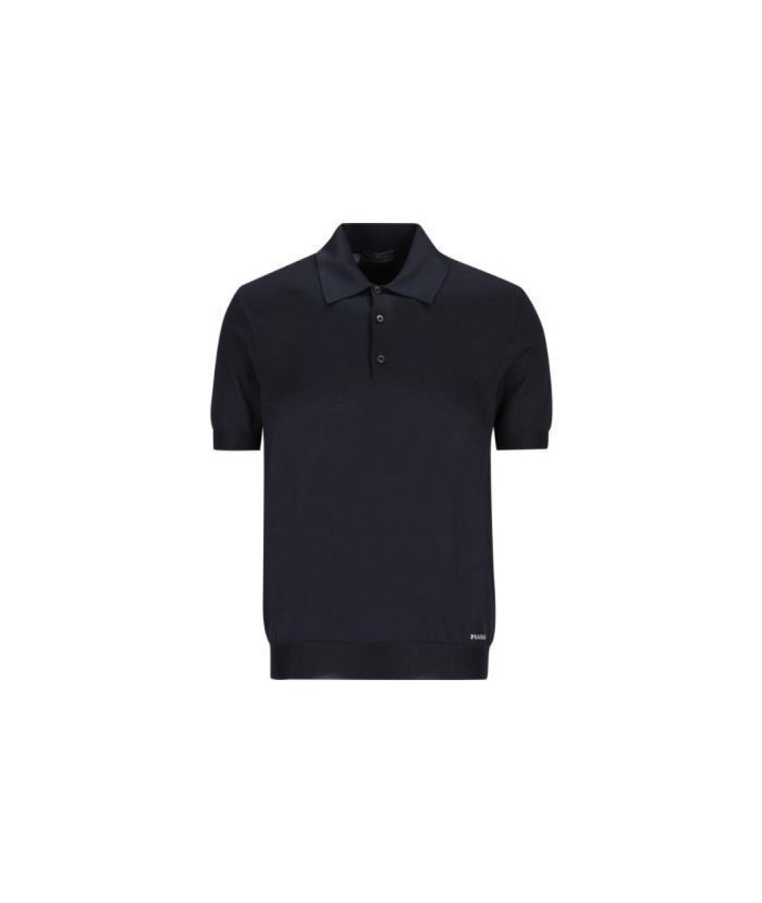 PRADA Синяя хлопковая футболка, фото 4