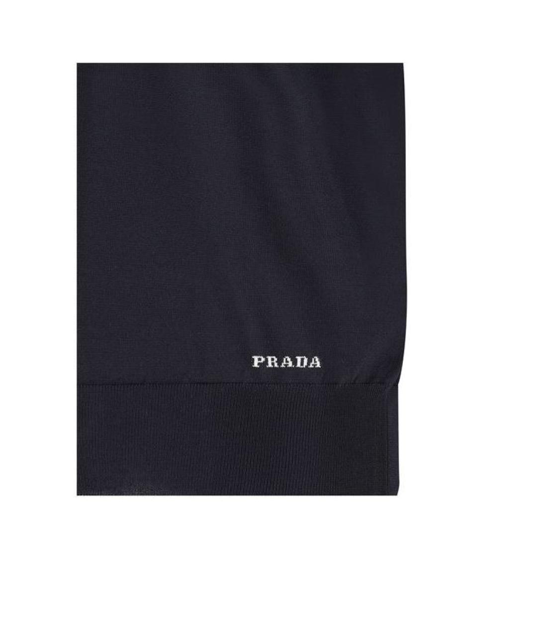 PRADA Синяя хлопковая футболка, фото 3