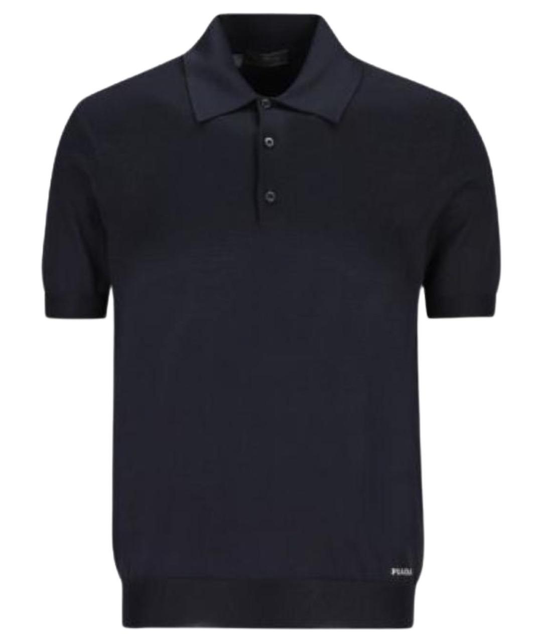 PRADA Синяя хлопковая футболка, фото 1