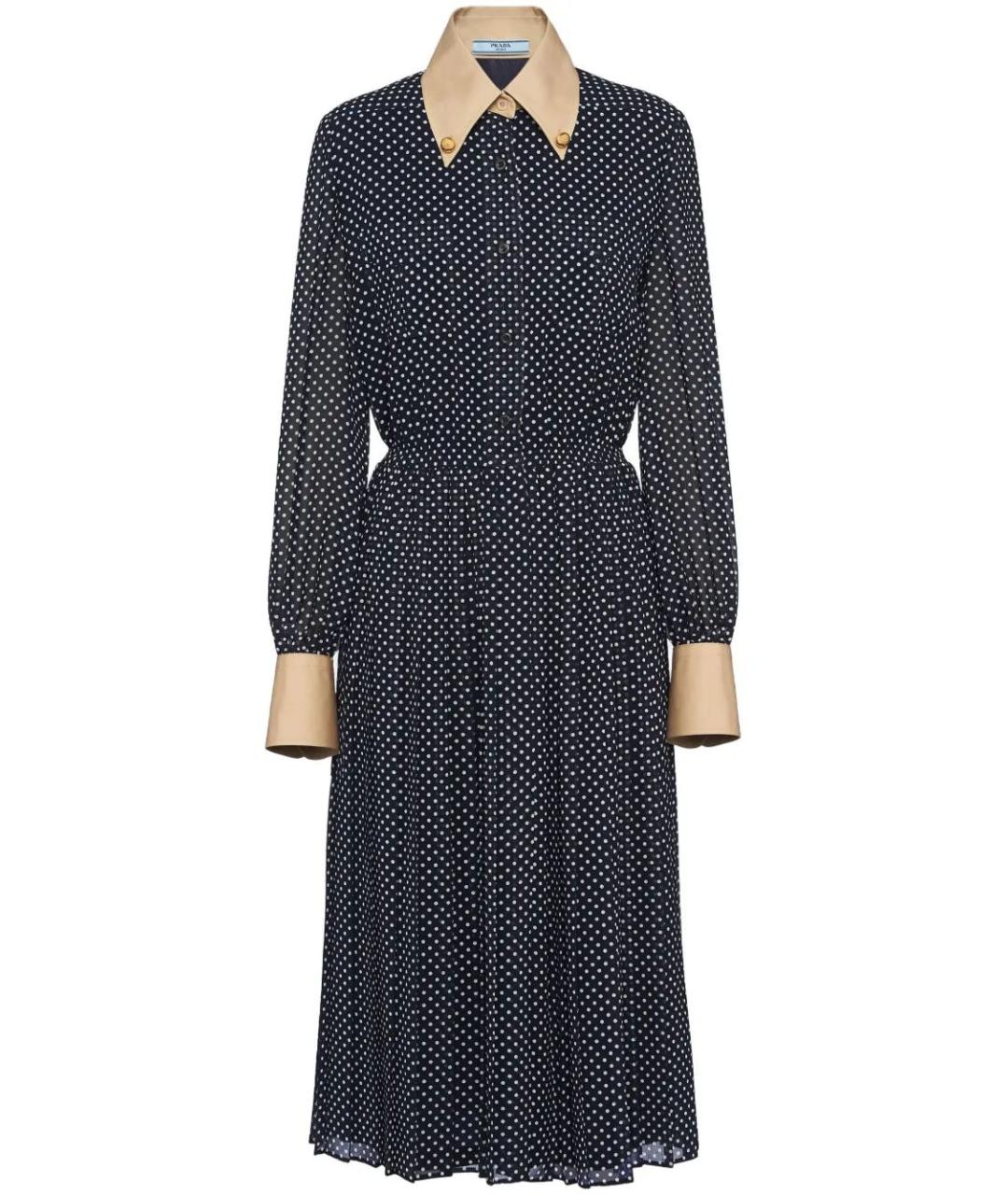 PRADA Синее повседневное платье, фото 1