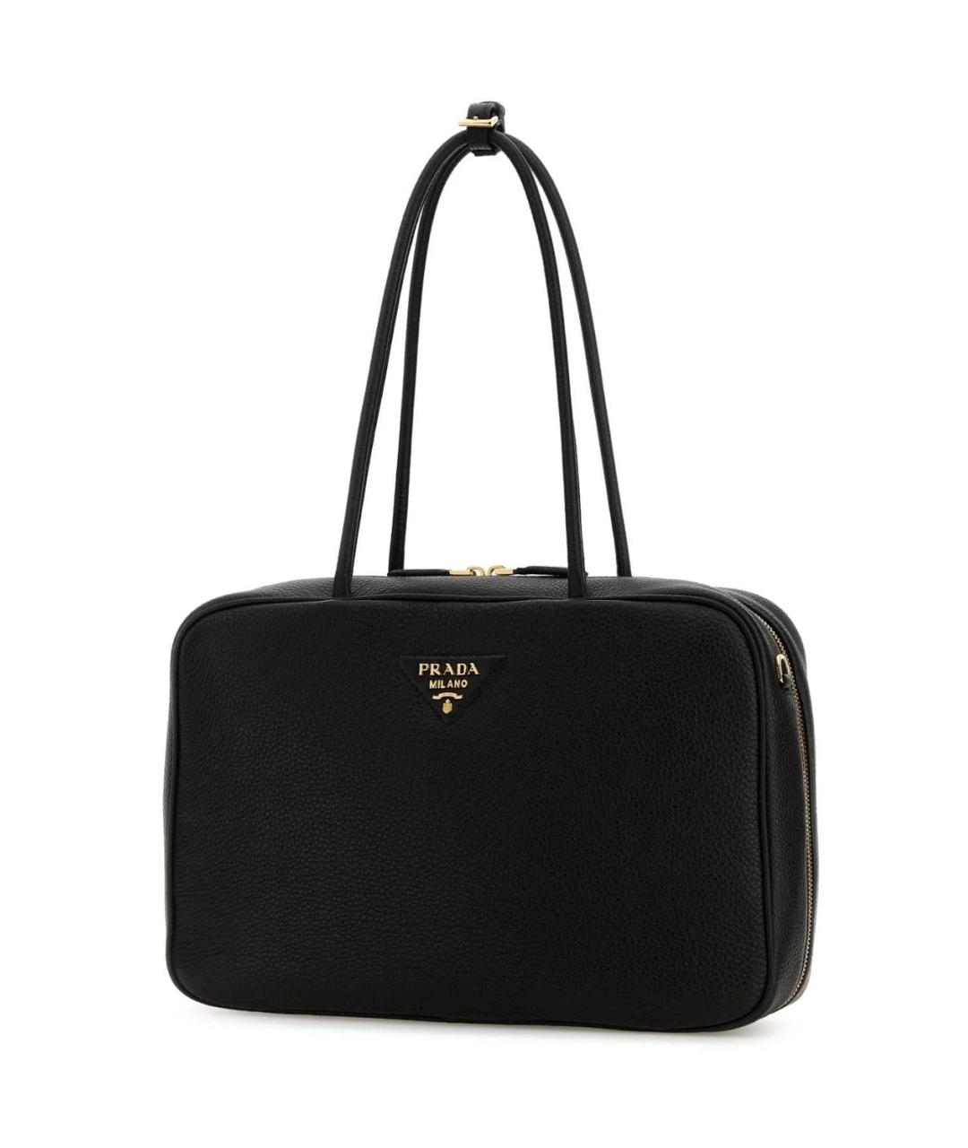 PRADA Черная кожаная сумка через плечо, фото 2
