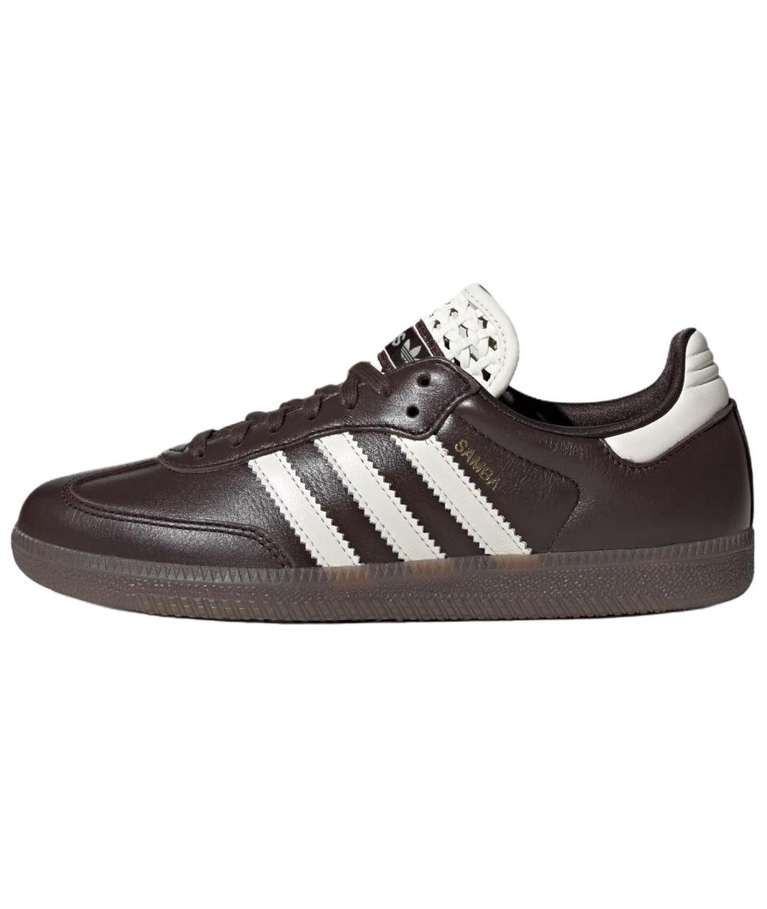 ADIDAS Коричневые кожаные кеды, фото 2