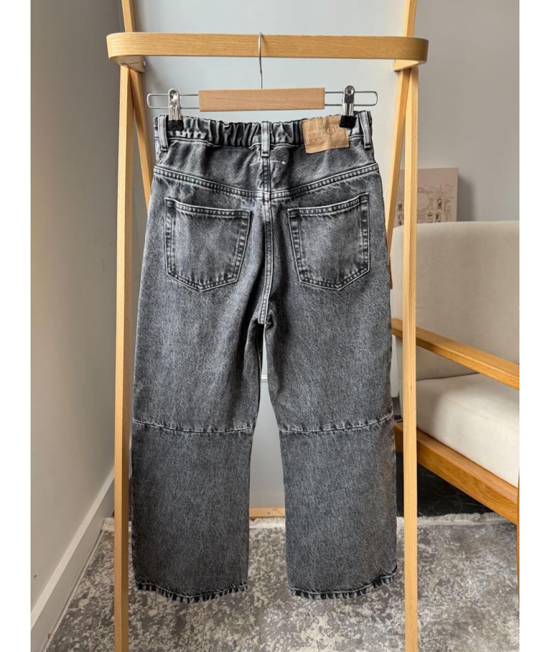 MM6 MAISON MARGIELA Серые деним детские джинсы, фото 2
