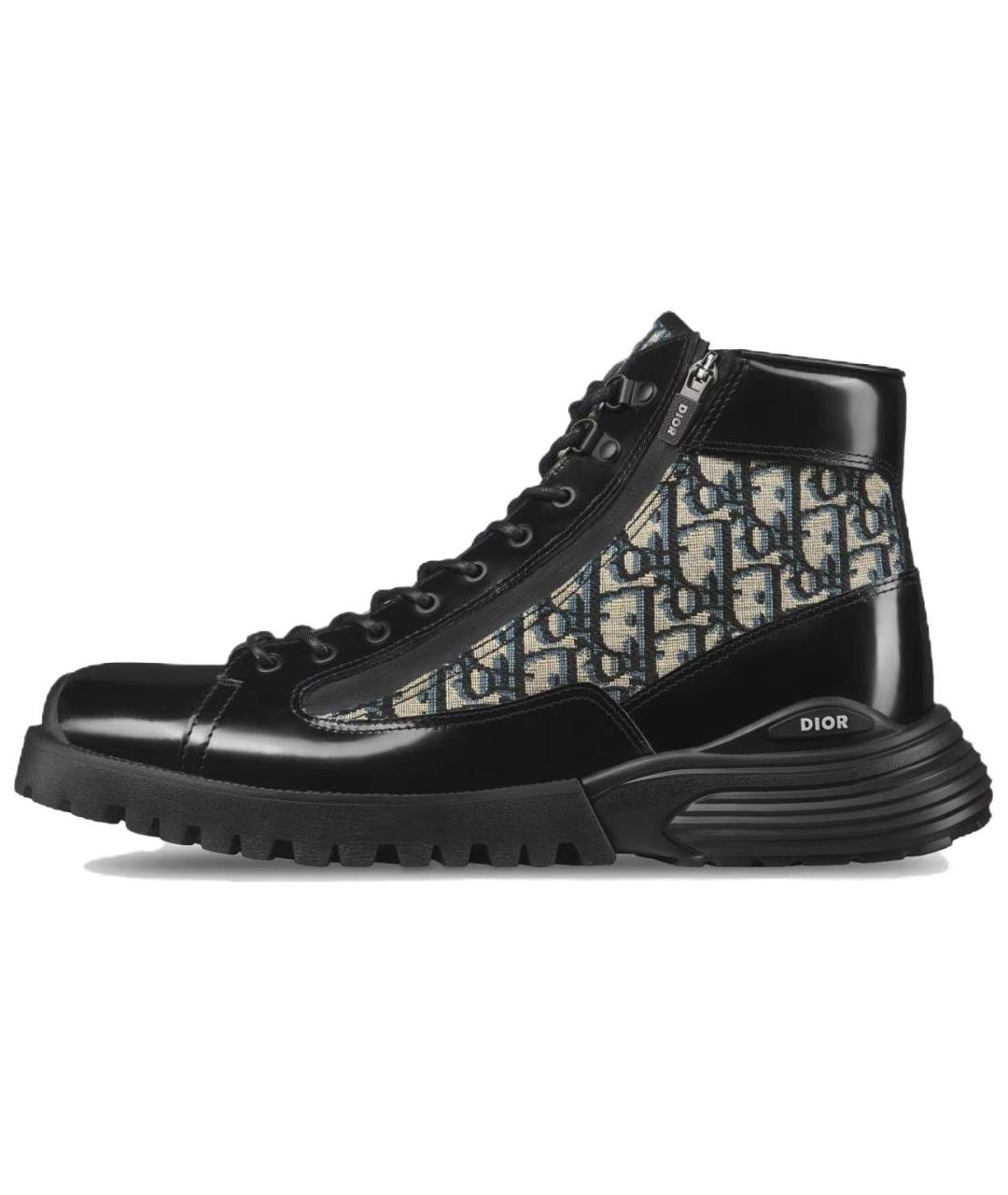 CHRISTIAN DIOR Черные высокие ботинки, фото 2