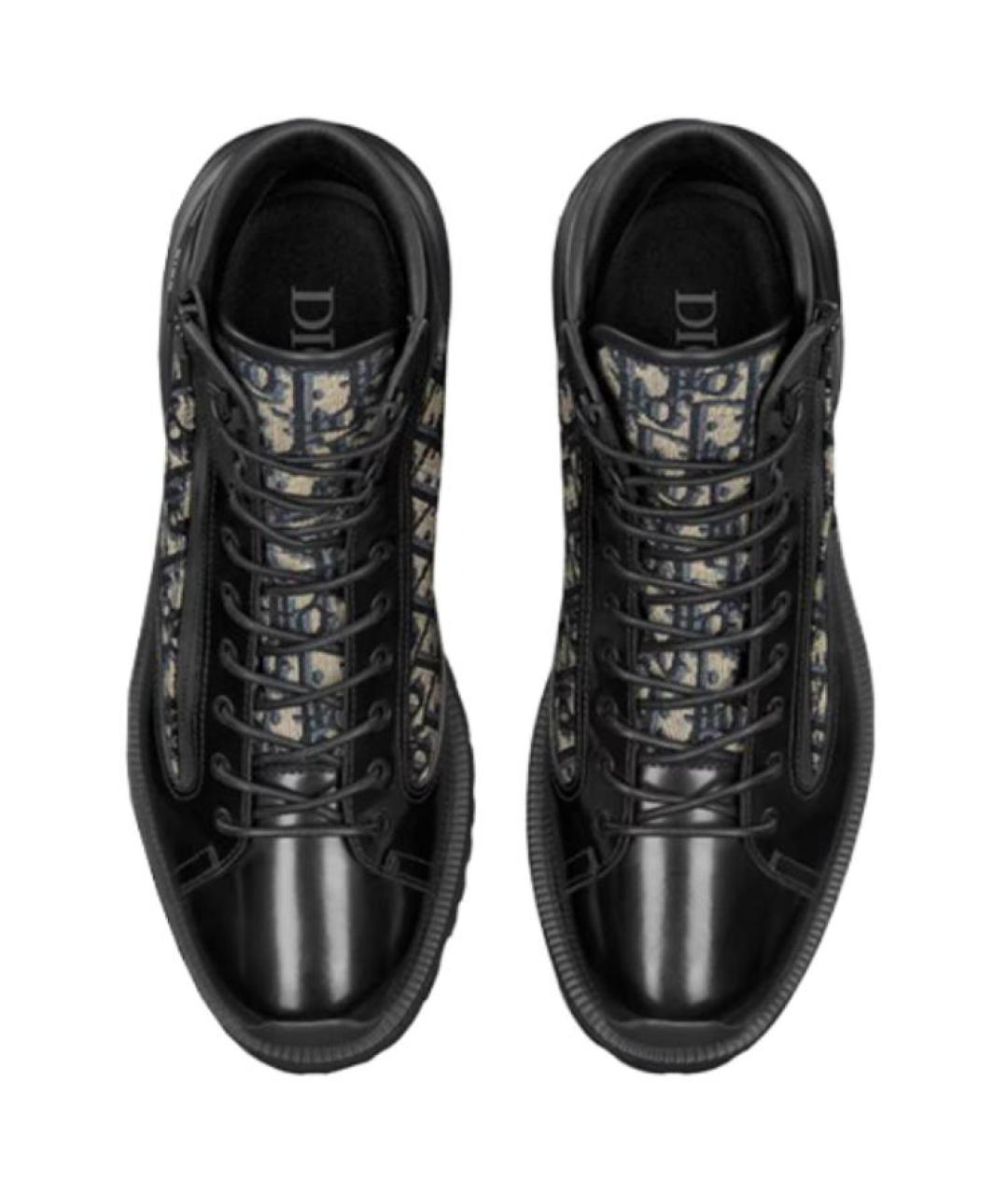 CHRISTIAN DIOR Черные высокие ботинки, фото 4