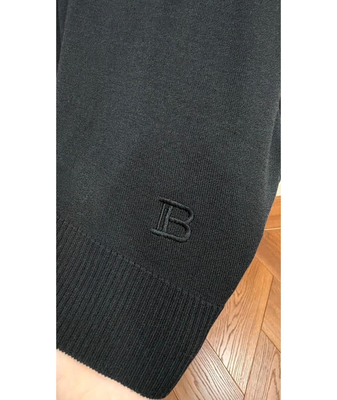 BALMAIN Черная футболка, фото 4