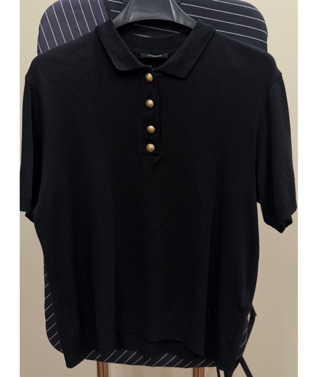 BALMAIN Черная футболка, фото 6