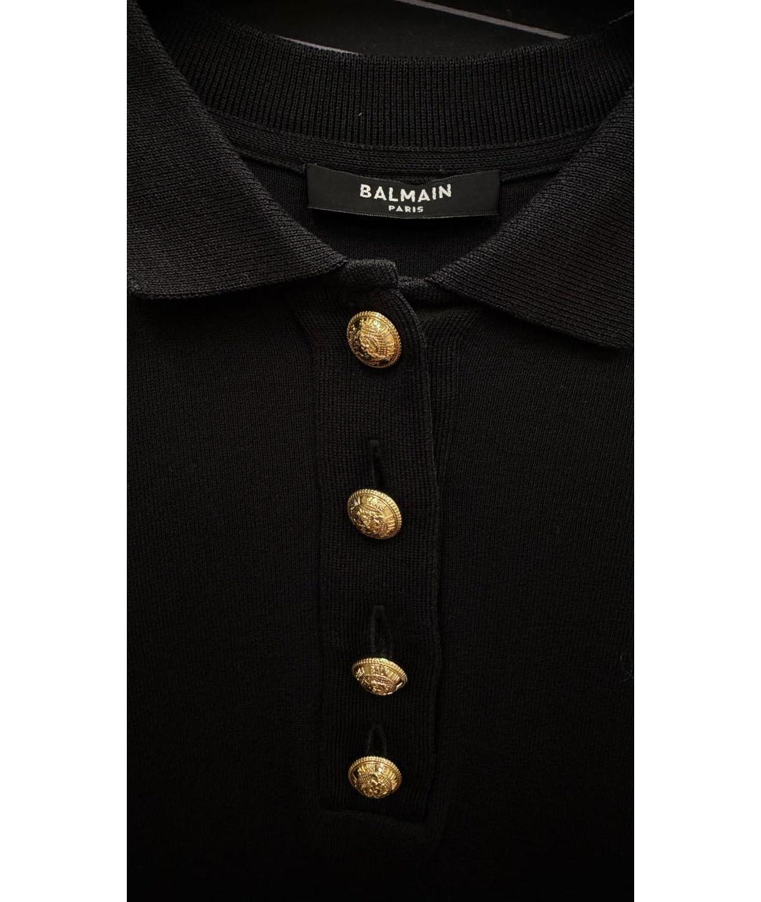BALMAIN Черная футболка, фото 3