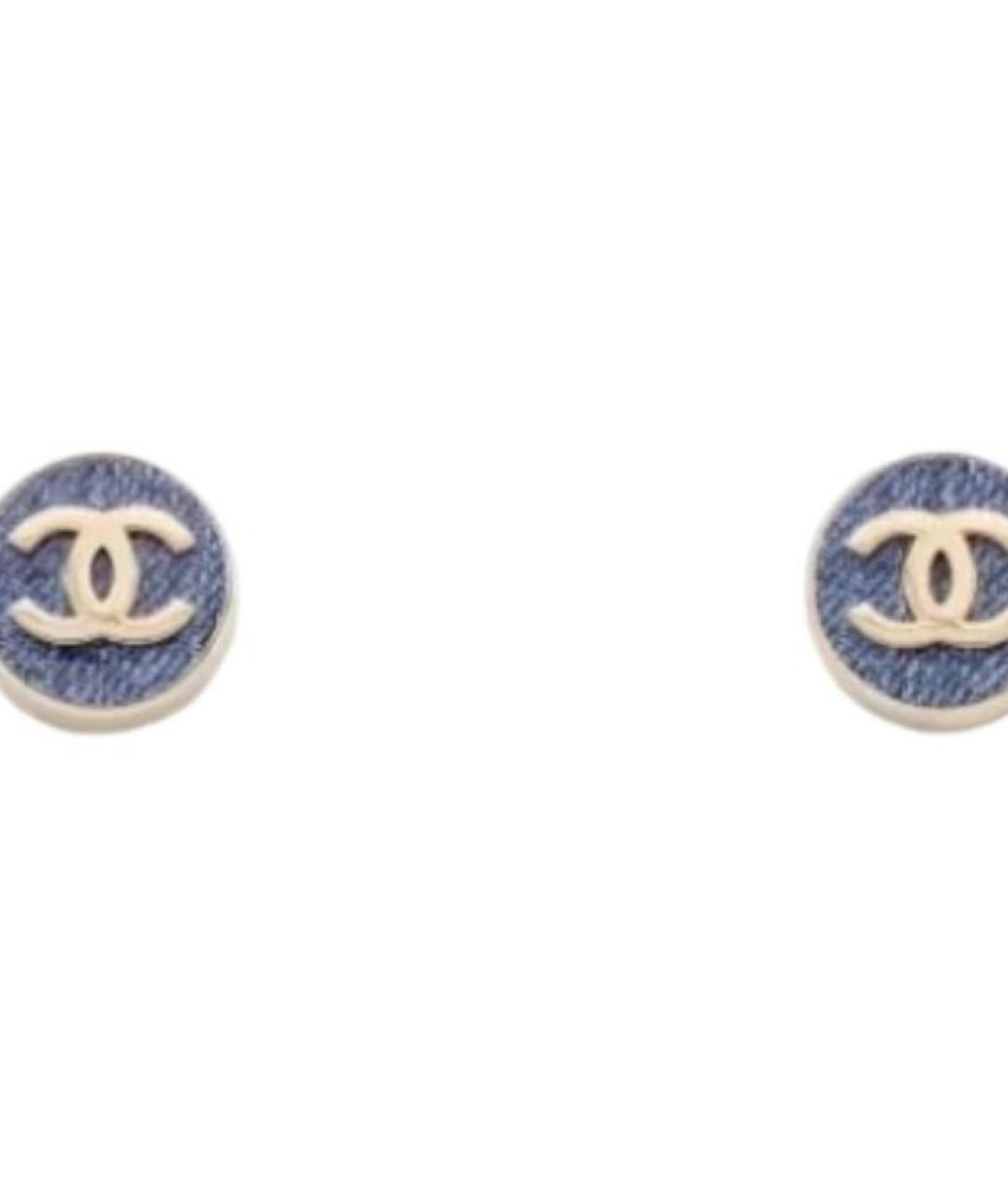 CHANEL Синие серьги, фото 3