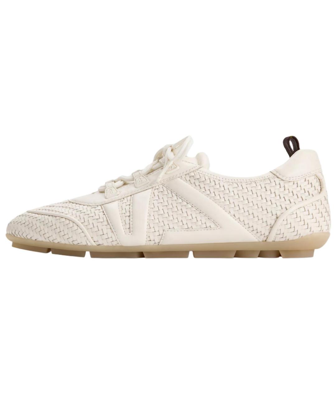 LOUIS VUITTON Белые кожаные кроссовки, фото 2