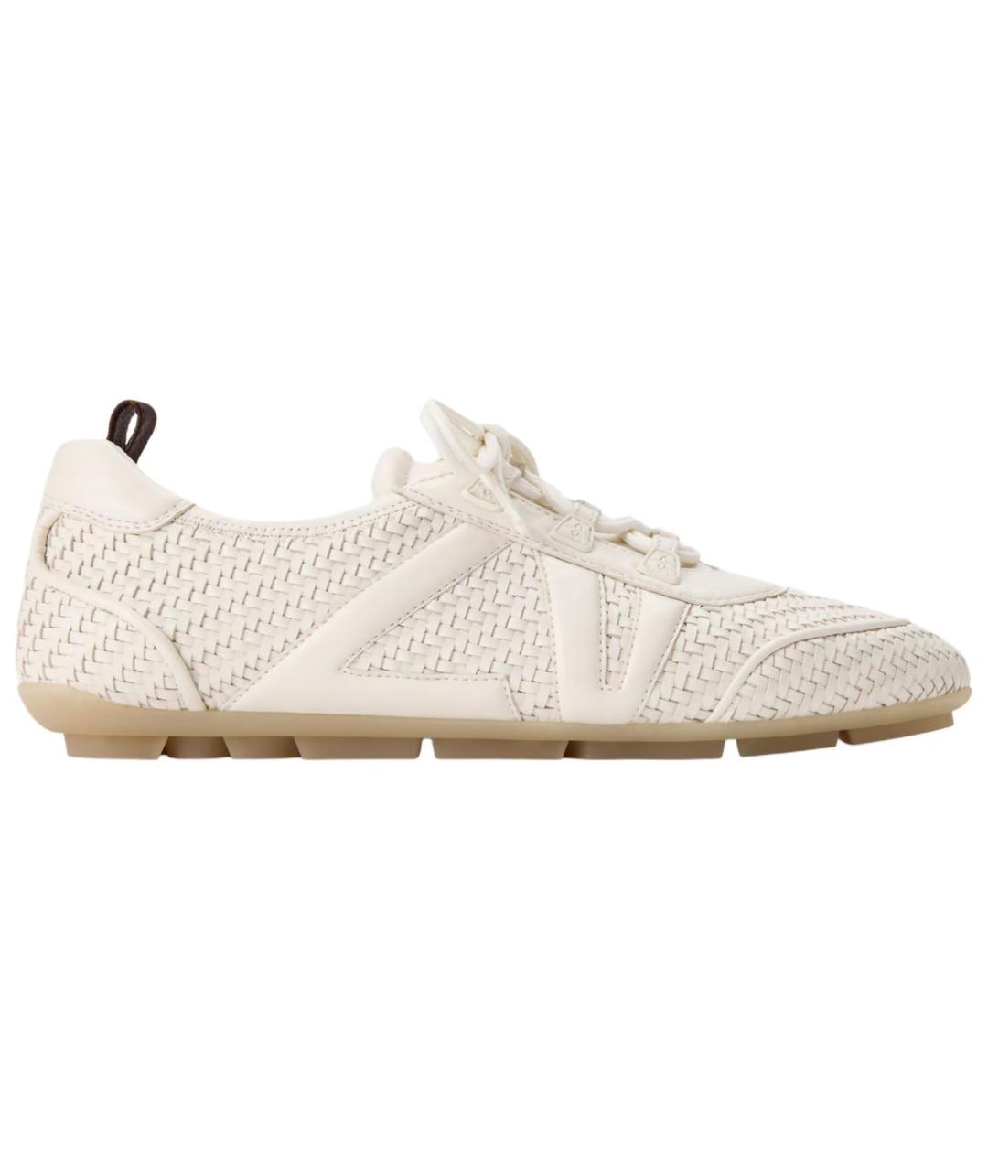 LOUIS VUITTON Белые кожаные кроссовки, фото 6