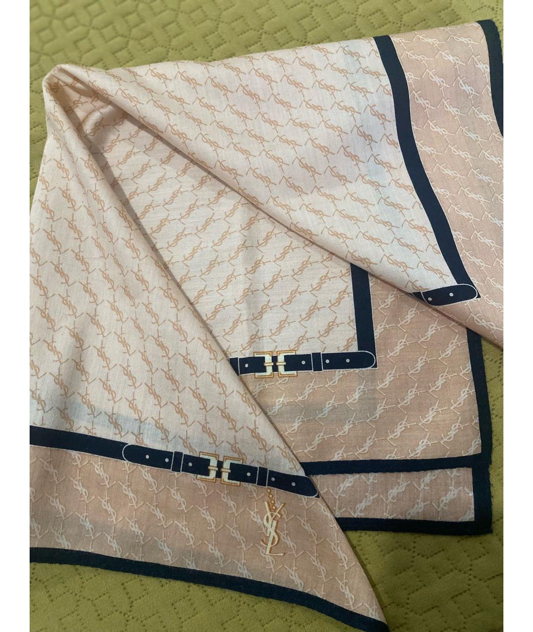 SAINT LAURENT Мульти хлопковый платок, фото 8