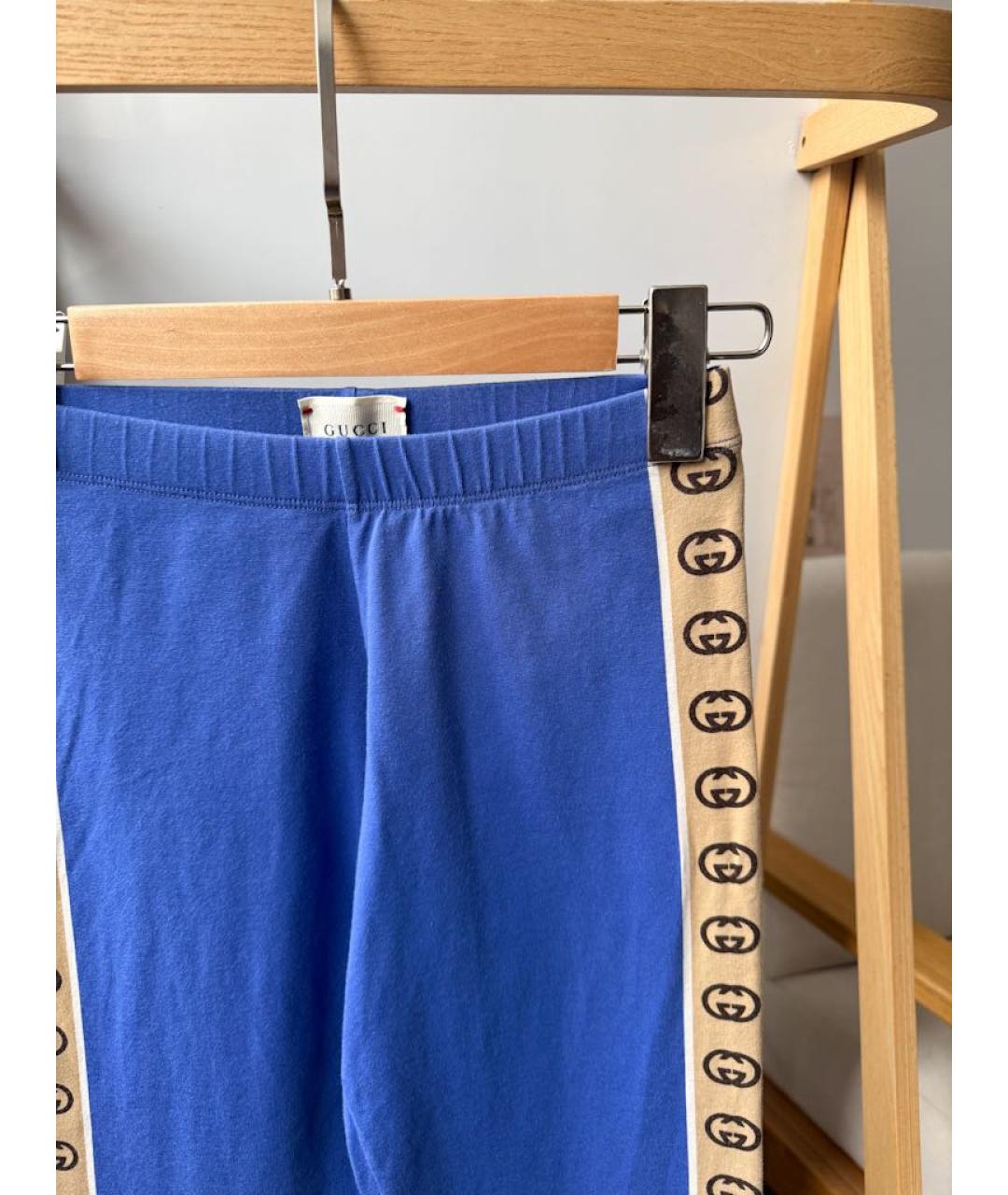 GUCCI KIDS Синие брюки и шорты, фото 4