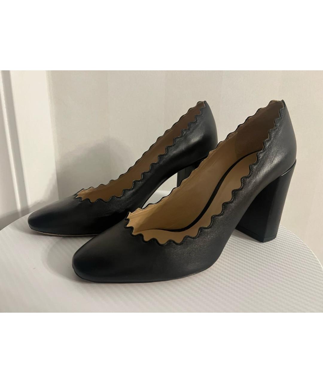 CHLOE Черные кожаные туфли, фото 2
