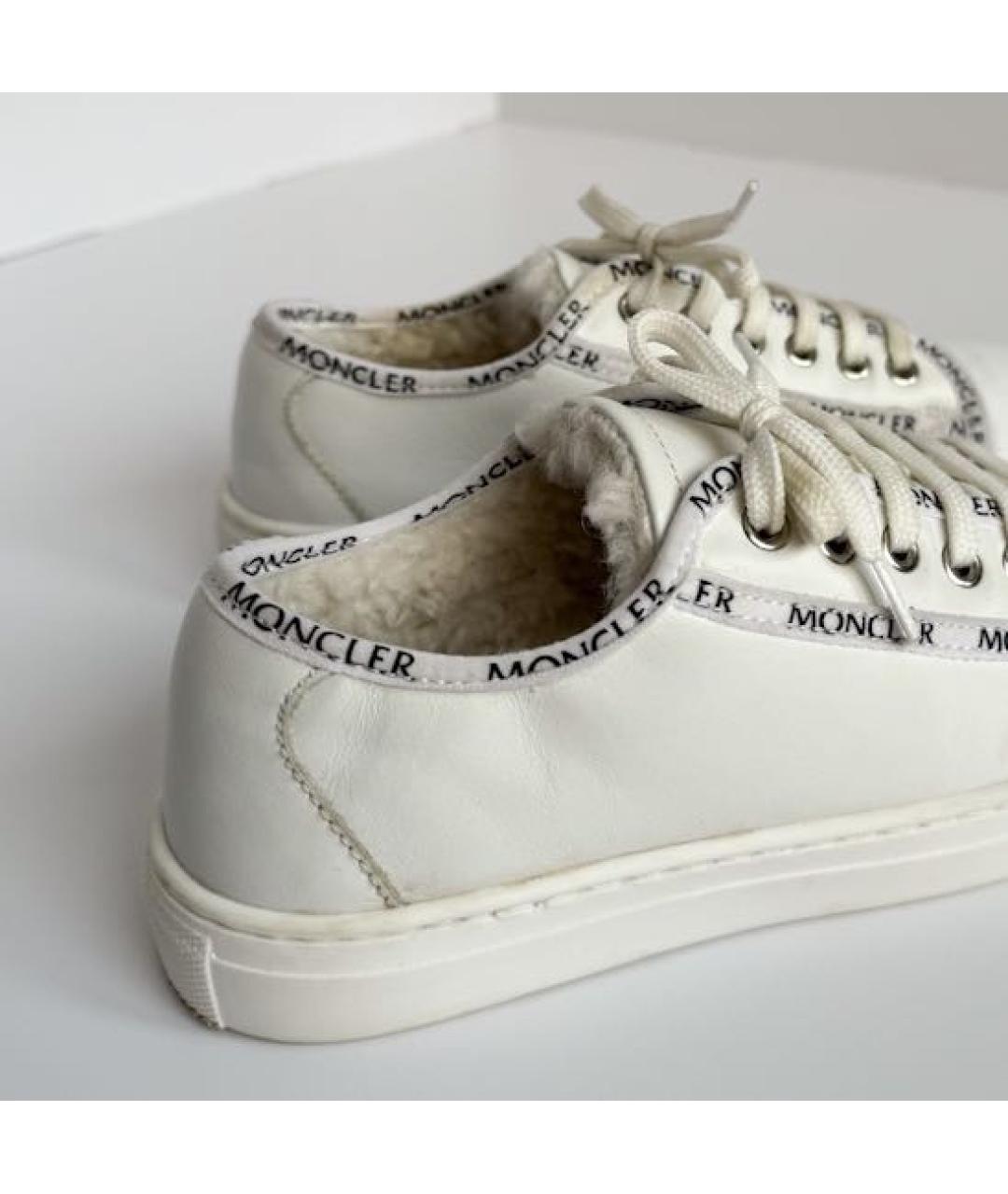 MONCLER Белые кеды, фото 4