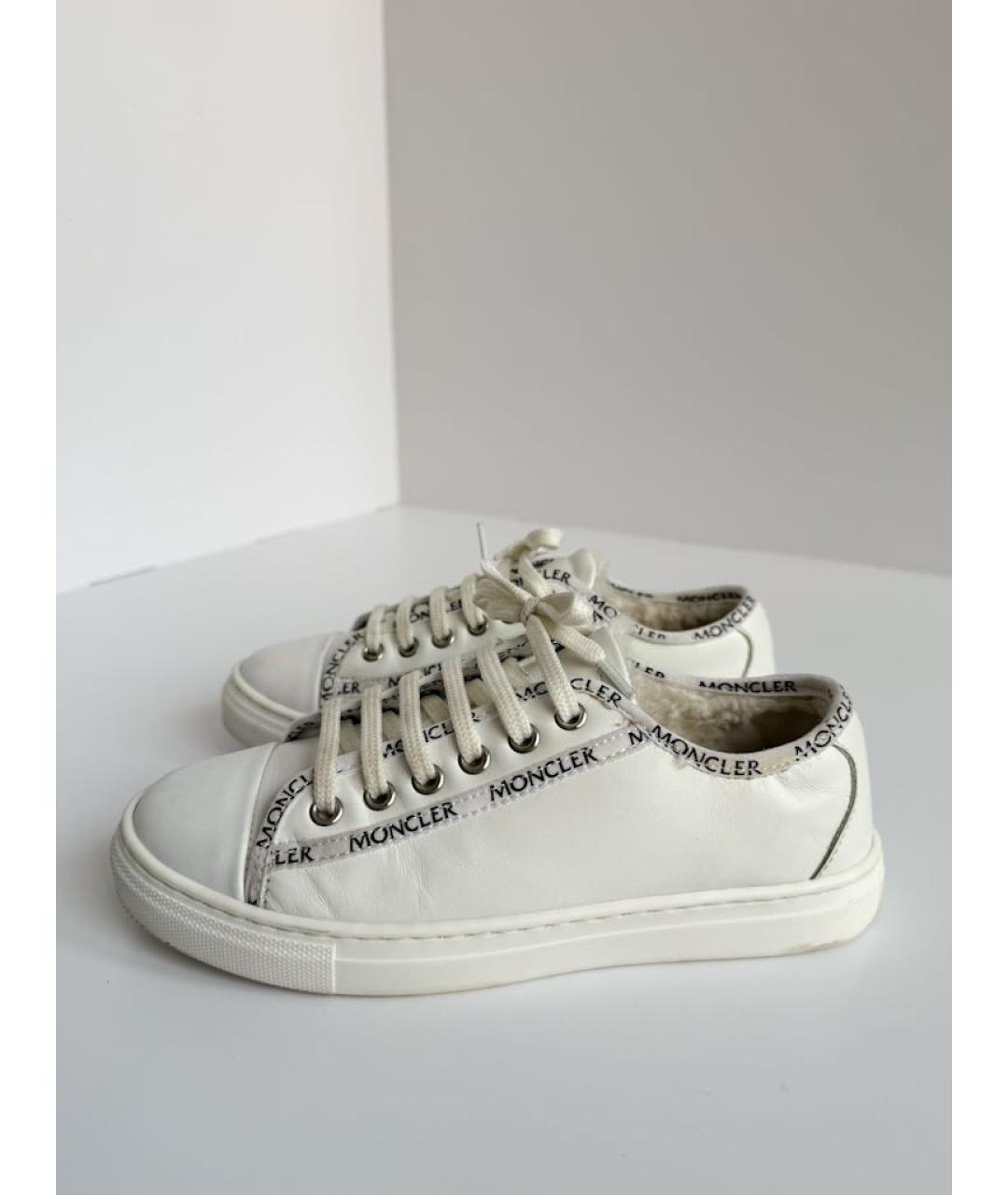 MONCLER Белые кеды, фото 5