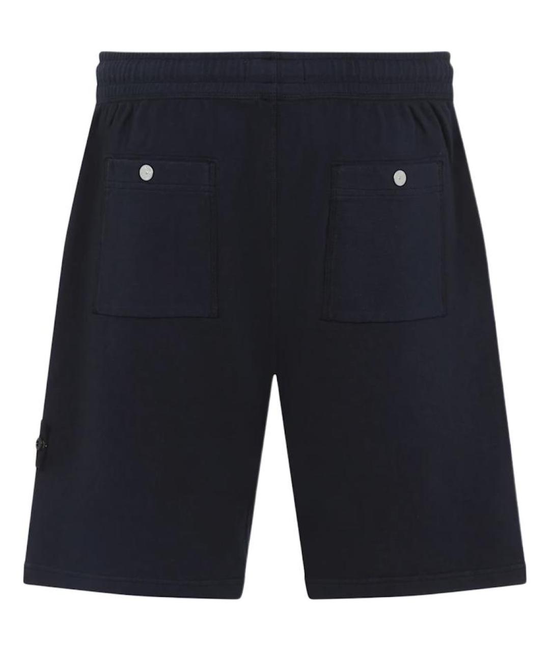 STONE ISLAND Темно-синие шорты, фото 2