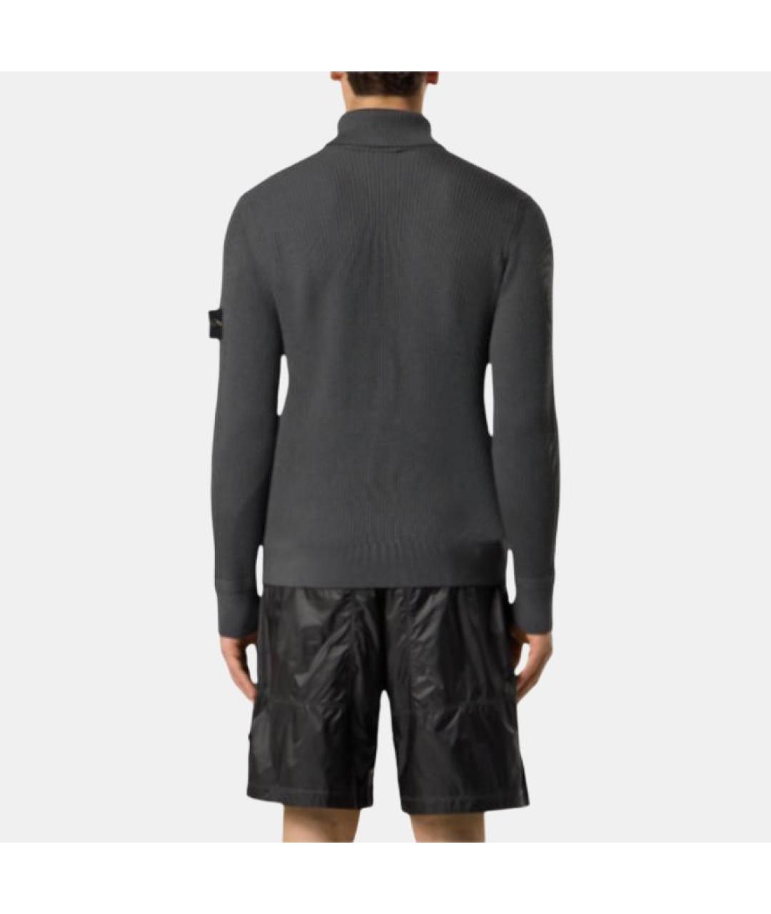 STONE ISLAND Серый джемпер / свитер, фото 3