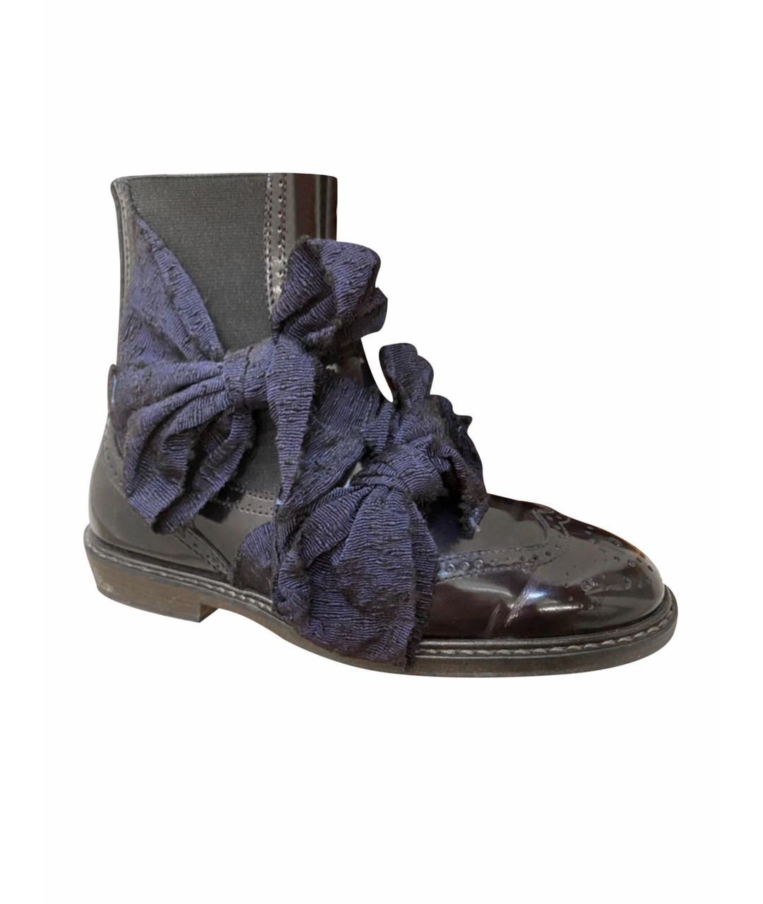 AGL Темно-синие кожаные ботинки, фото 1