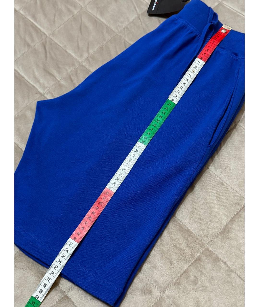 KITON Синие хлопковые шорты, фото 8