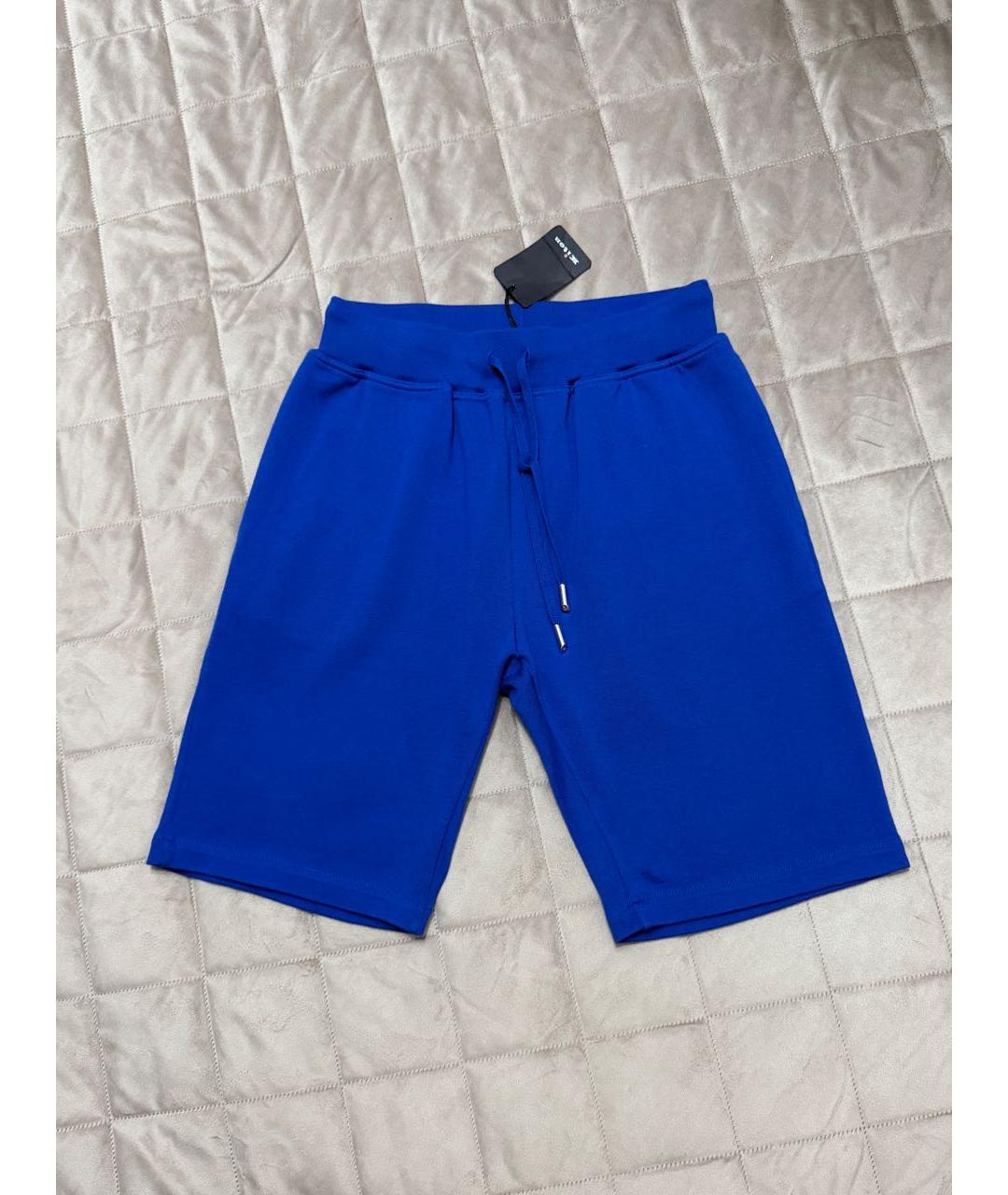 KITON Синие хлопковые шорты, фото 3