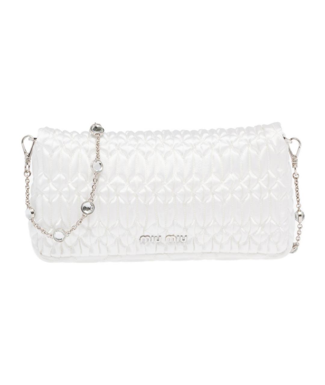 MIU MIU Белая сумка через плечо, фото 2