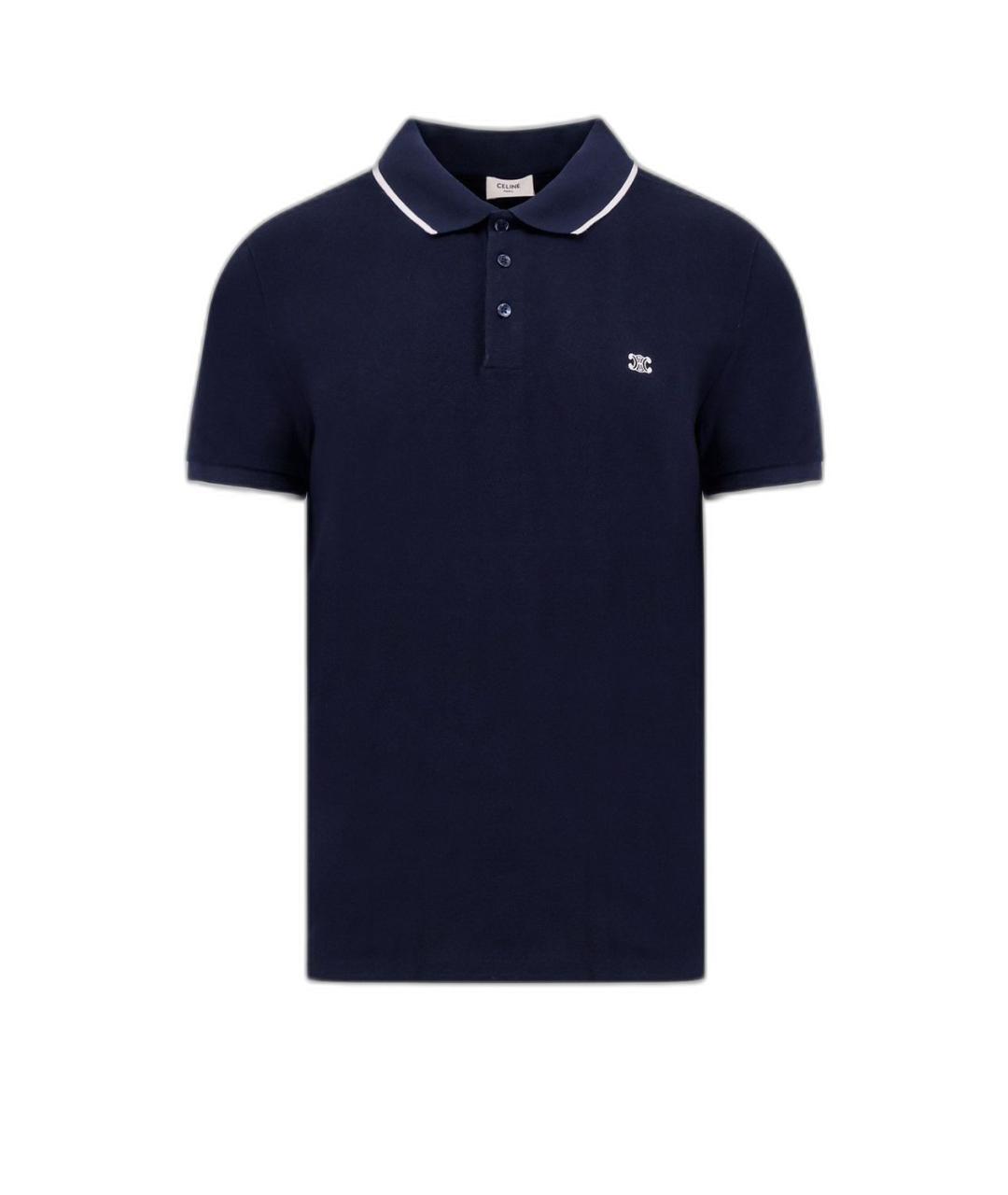 CELINE Синяя хлопковая футболка, фото 1
