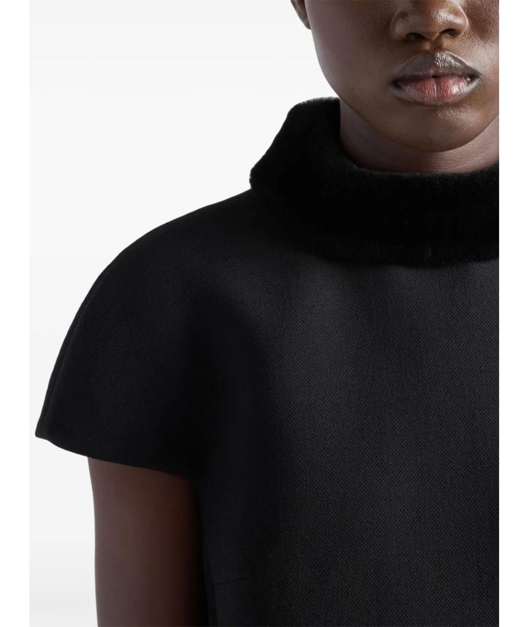 PRADA Черное вискозное вечернее платье, фото 4