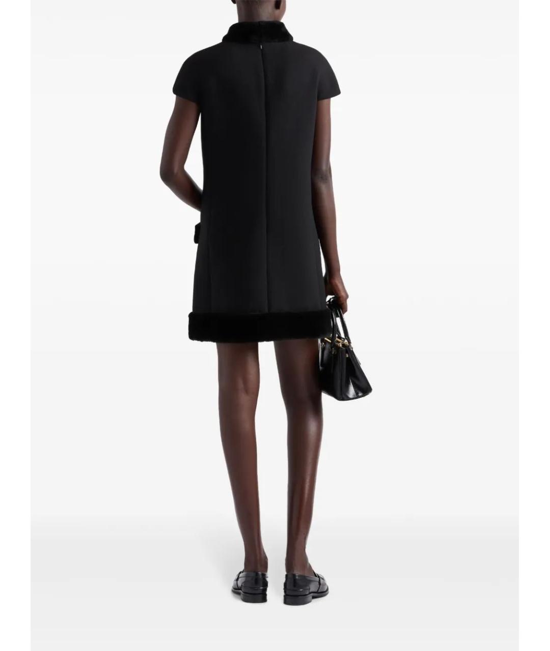 PRADA Черное вискозное вечернее платье, фото 3