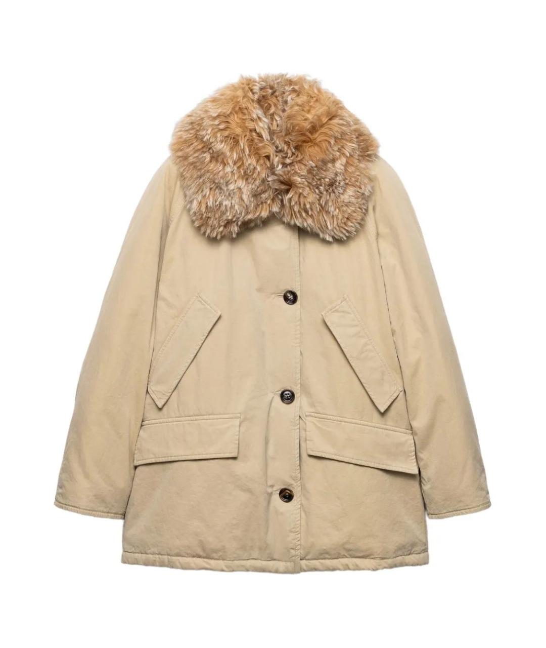 PRADA Бежевая хлопковая парка, фото 1