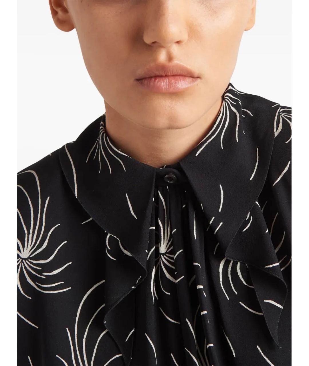 PRADA Черное полиамидовое повседневное платье, фото 4