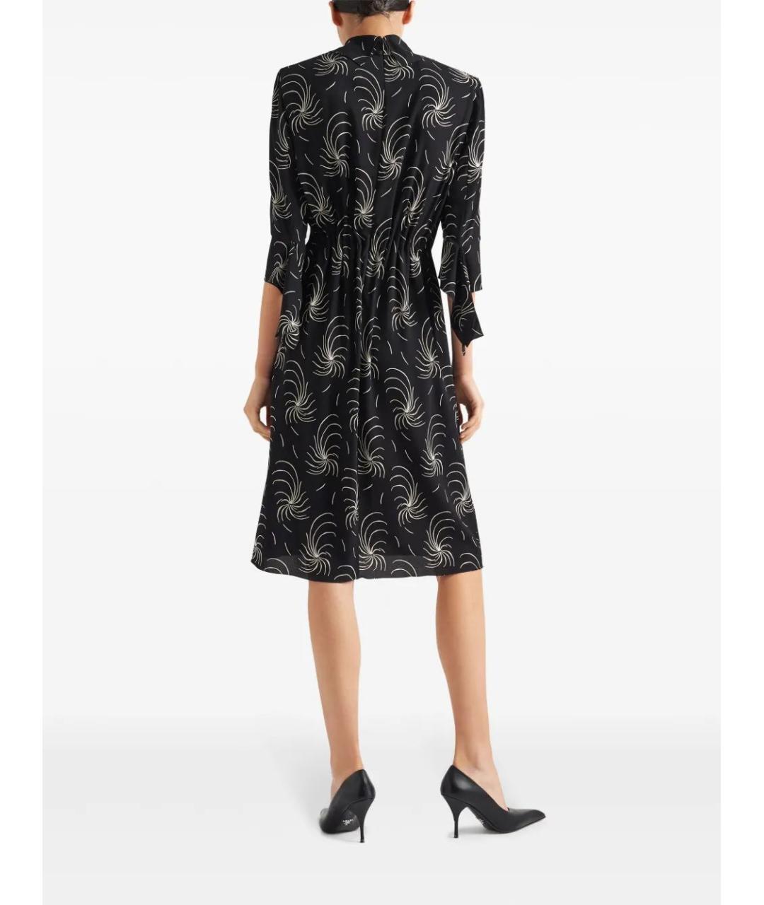 PRADA Черное полиамидовое повседневное платье, фото 3