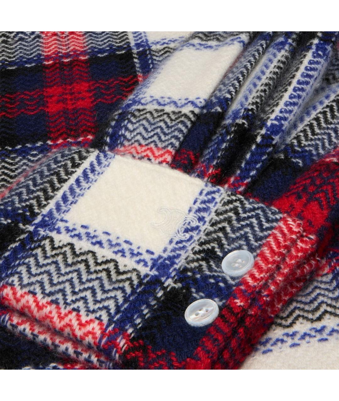 CELINE Мульти кашемировая рубашка, фото 4